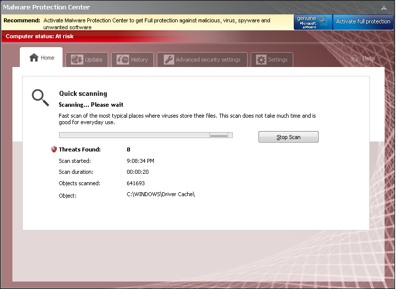 Malware Protection Center