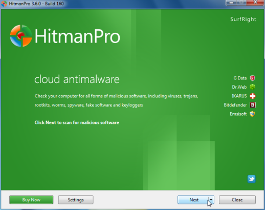 [Image: Starting HitmanPro]