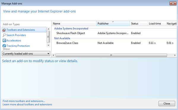 [Image: Browse To Save Internet Explorer Add-on]