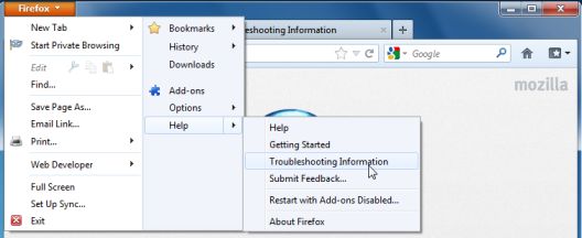 Firefox Risoluzione dei problemi
