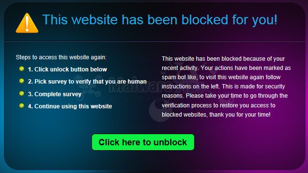 [Image: This website has been blocked for you virus]