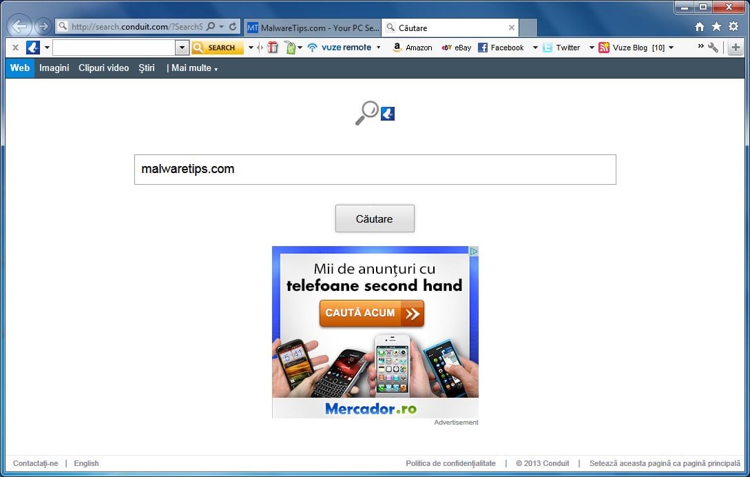 ... to Vuze Remote Customized Web Search, and install the Vuze Toolbar