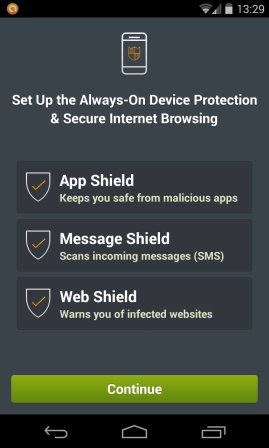 [Image: Avast Mobile Security on Android phone]