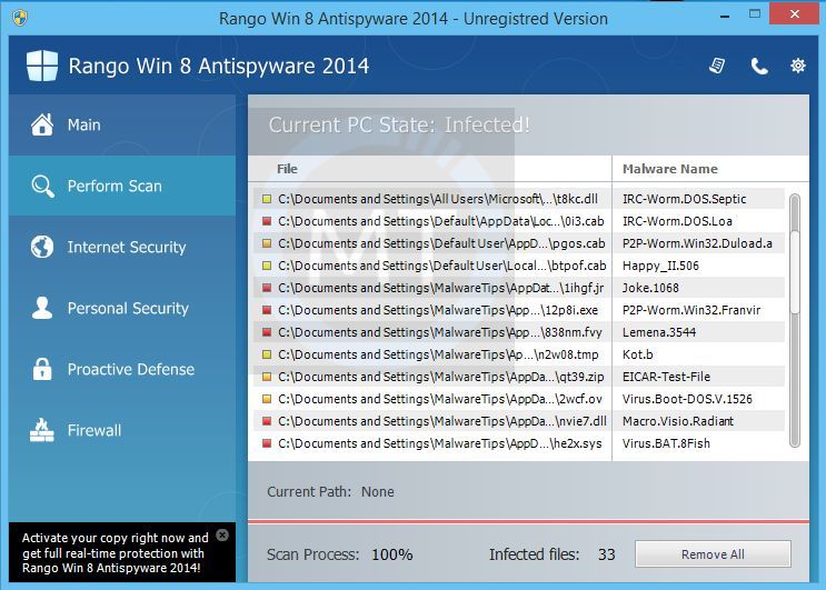 [Image: Rango Win 8 Antispyware 2014 virus]