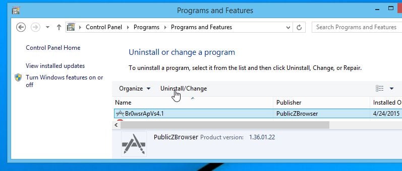 Remove Ads by  Br0wsrApVs4.1 from Windows