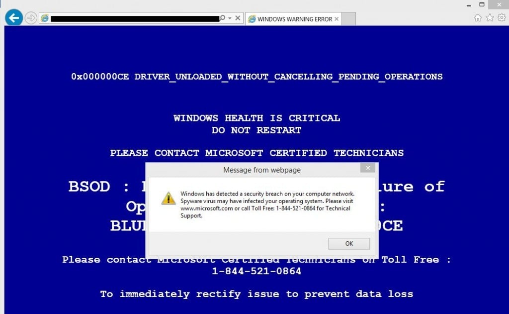 Securityscan.co Support Scam Securityscan.co Virus