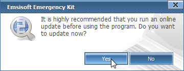 Update Emsisoft Emergency Kit