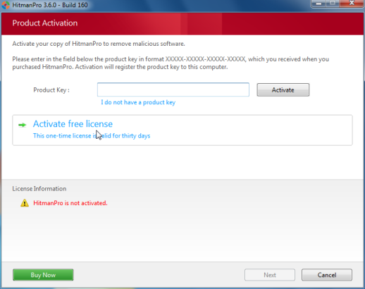 [Image: Activate HitmanPro license]
