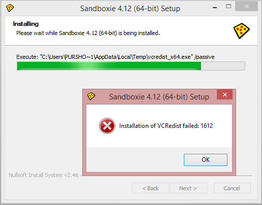 Troubleshoot Unable To Install Sandboxie 4 12 Malwaretips Community