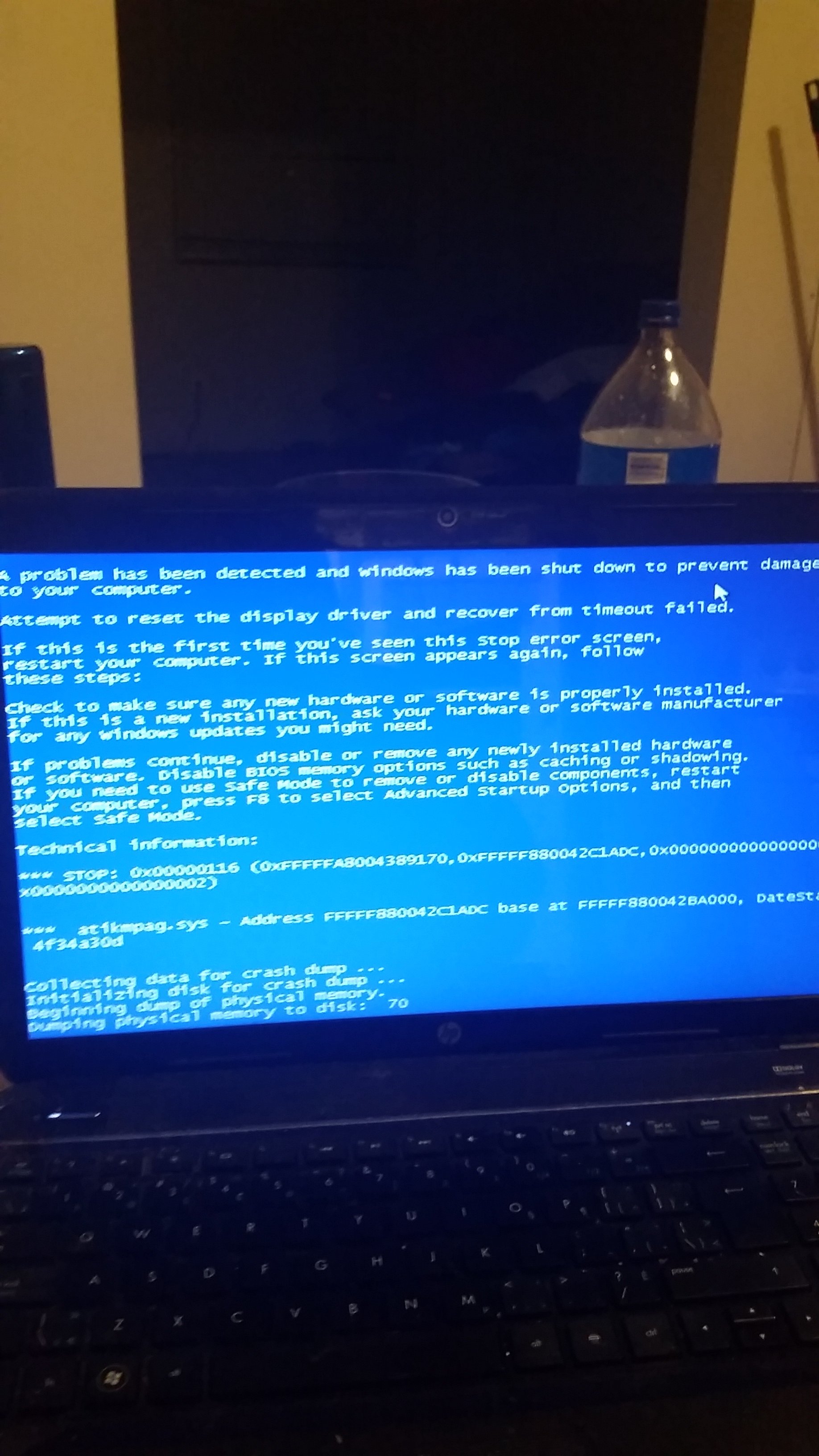 Solved - Laptop shows blue screen and crashes many times day | Community
