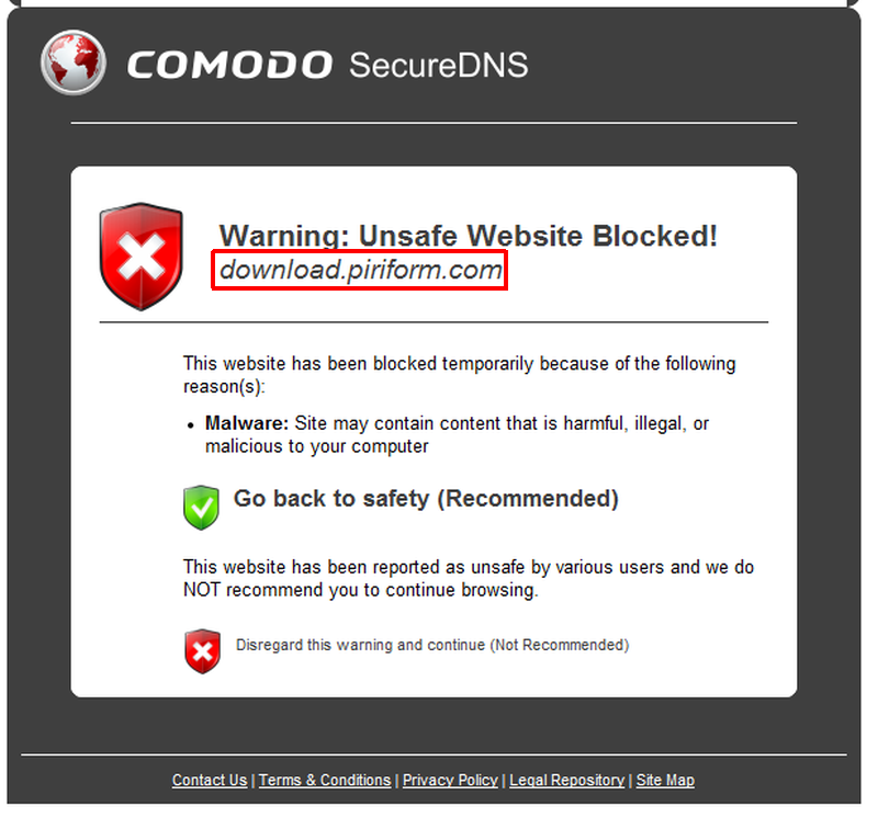 Download is blocked. Комодо антивирус. DNS антивирус. Комодо DNS. Антивирус comodo картинки.