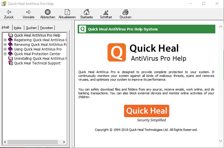 User Feedback Quick Heal Antivirus Pro V18 00 A Review By Der
