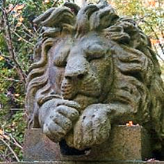 Highgate Cemetery in London - lion's statue - cr enh.jpg
