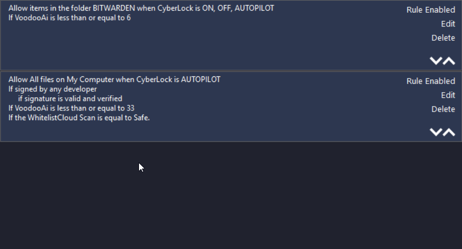 Thread 'CyberLock: How to exclude Bitwarden's Browser Extension "desktop_proxy.exe" from VoodooAI prompts in Brave?'