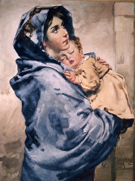 Madonnina Madonna Della Strada Madonna of the Streets by Roberto Ferruzzi - wikipedia original.jpg