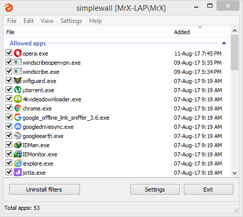 Update - Simplewall - A tool to configure Windows ...
