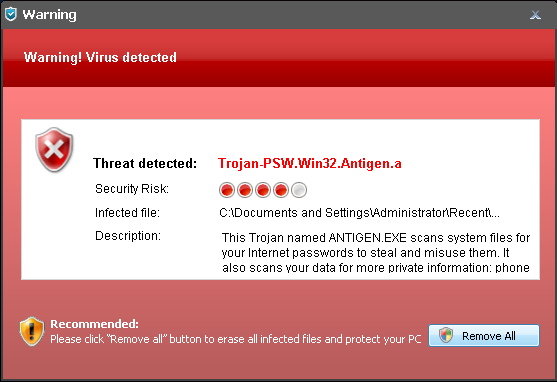 System Protection Tools alert