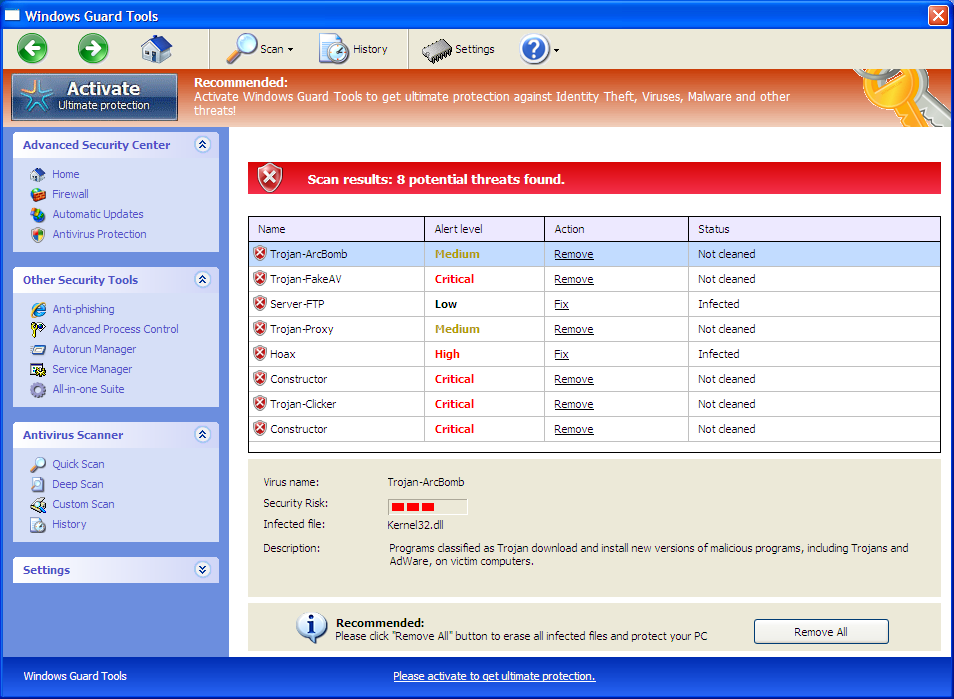 [Image: Windows Guard Tools Virus]