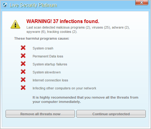 [Image: Live Security Platinum Fake Alert]