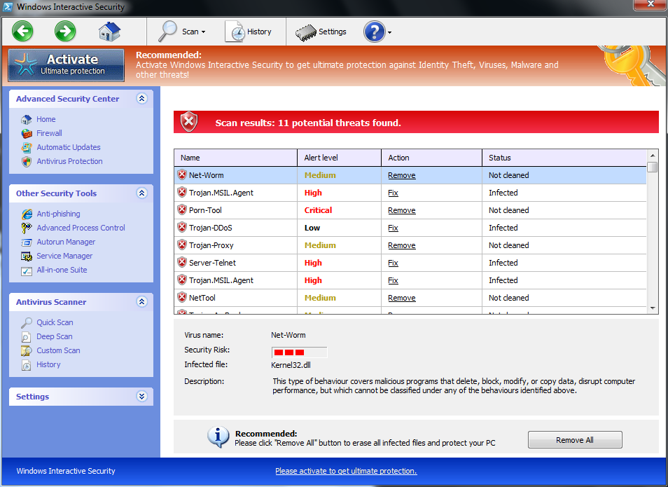 Windows Interactive Security