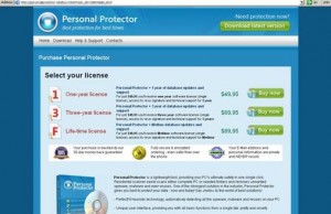 Personal Protector 2013 warning