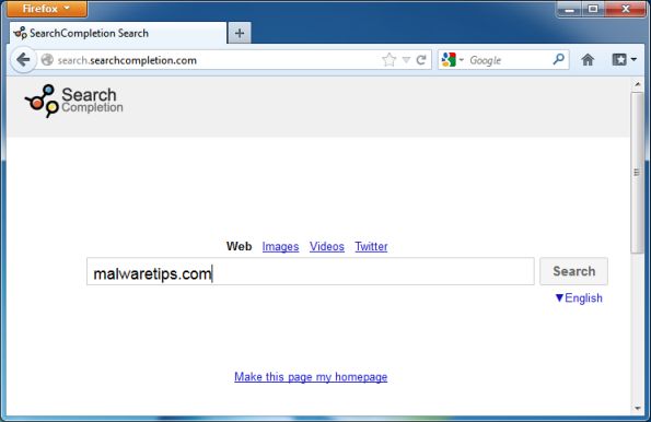 [Image: Searchcompletion Home page]