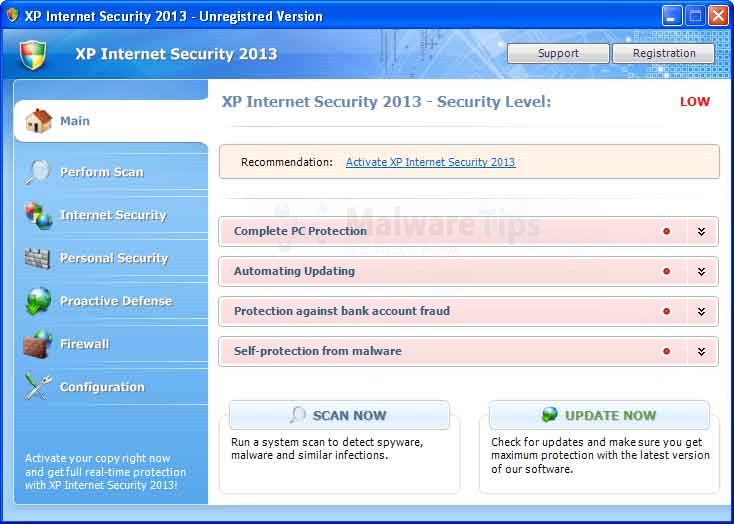 Remove XP Internet Security 2013 virus (Uninstall Guide)