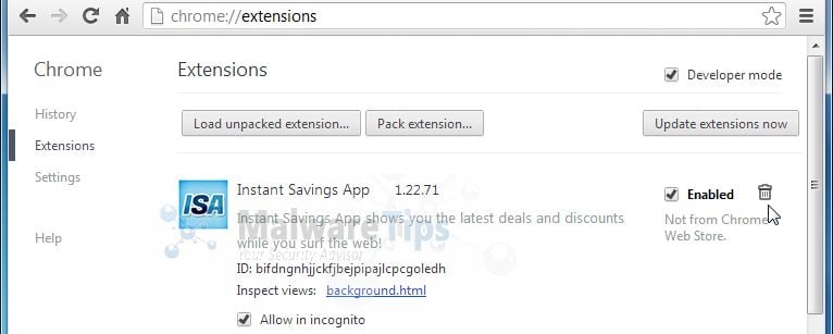 [Image: InstantSavingsApp Chrome extension]