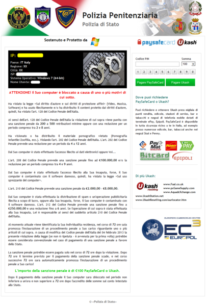 [Image: Polizia Penitenziaria virus]