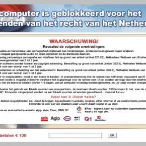 [Image: Uw computer is geblokkeerd scam]