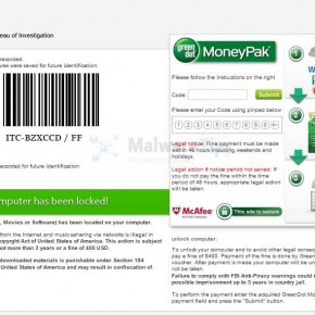 Remove "COMPUTER BLOCKED" Virus (MoneyPak Scam)