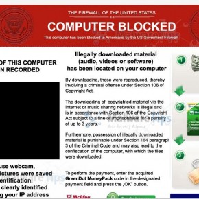 [Image: The Firewall of The United Stated Computer blocked notification]