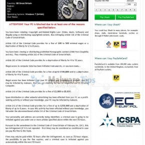 [Image: ATTENTION! Your PC is blocked PCEU virus]