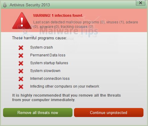 [Image: Antivirus Security 2013 Alert]