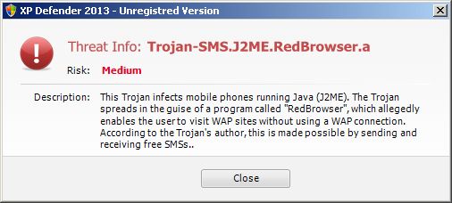 [Image: XP Smart Defender Pro warning]