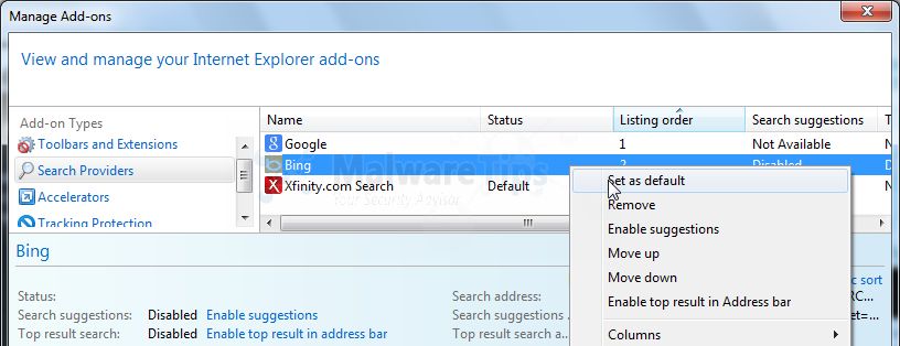 [Image: XFinity Search Internet Explorer]