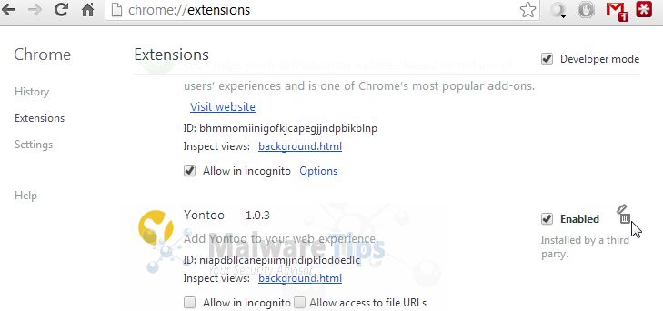 [Image: Startpins Chrome extesions]