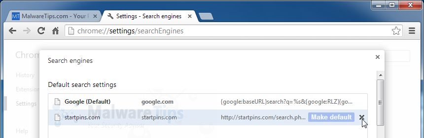 [Image: Startpins.com/search Chrome removal]