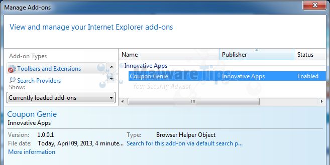 [Image: Coupon Pigeon Internet Explorer extension]