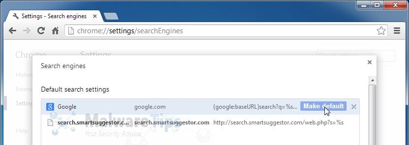 [Image: search.smartsuggestor.com redirect]