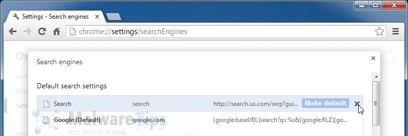 [Image: Search.us.com Chrome redirect removal]