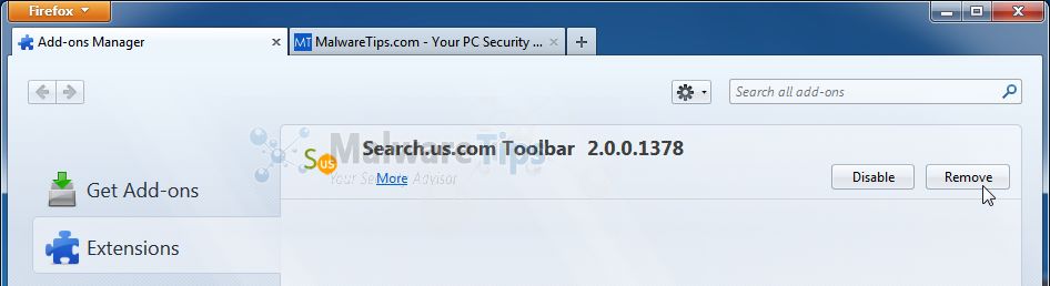 [Image: Search.us.com Toolbar Firefox extension]