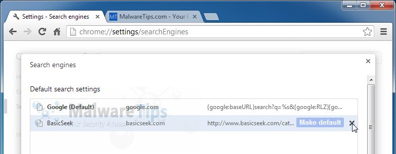 [Image: BasicSeek search removal]