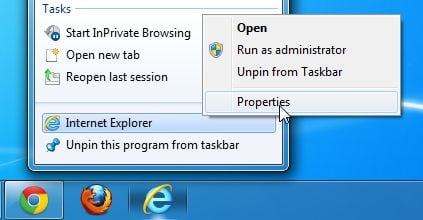 [Image: taskbar shortcut hijacker]
