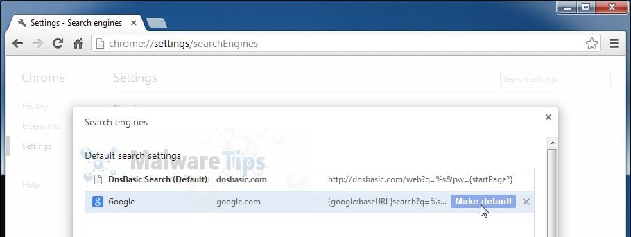 [Image: DnsBasic Chrome search]