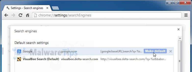 [Image: VisualBee Search Chrome redirect]