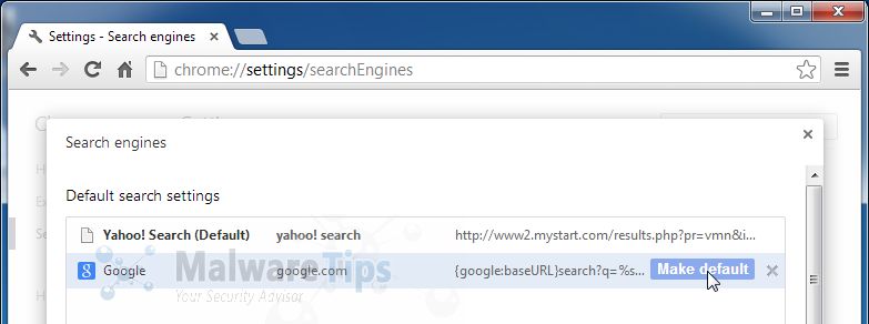 [Image: DealBrowsing Chrome search hijack]