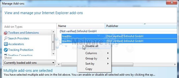 [Image: LoadTubes Internet Explorer plugin]