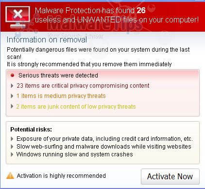[Image:  System Protection Warning]