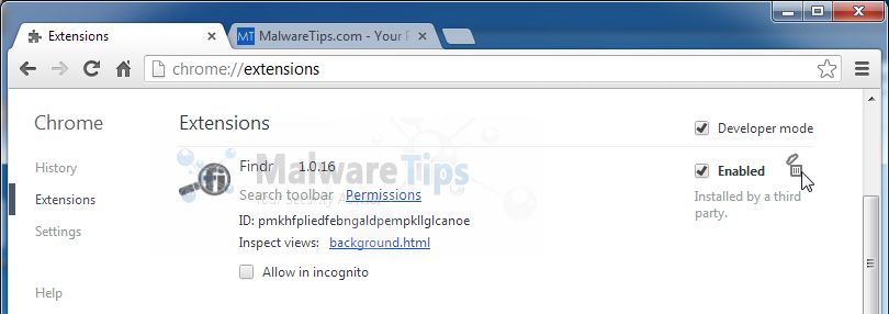 [Image: Findr Toolbar Chrome extension]